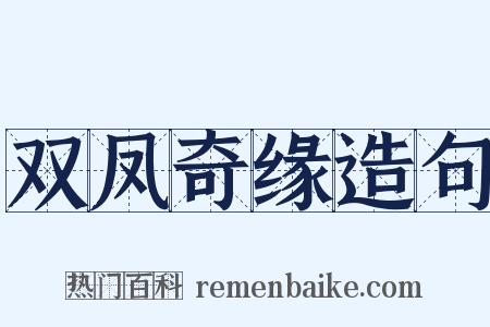 双凤奇缘造句是什么意思的图片